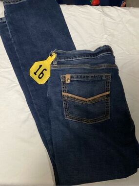 Straight Fit Men's Dark Blue Jeans - Unbranded